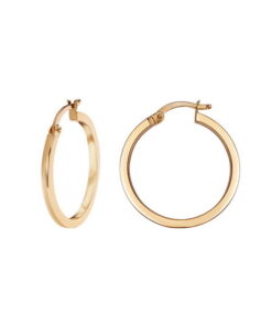 Złote kolczyki koła 24mm