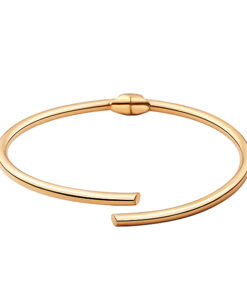 Srebrna pozłacana bransoletka sztywna bangle BSC6465Y