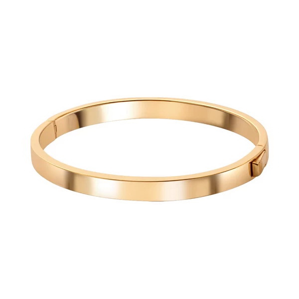 Srebrna pozłacana bransoletka sztywna typu bangle BSC6468Y