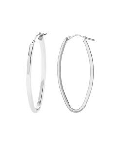 Srebrne kolczyki owalne - KDK6475