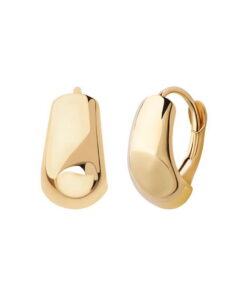 Kolczyki pełne złote z angielskim zapięciem