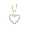 Złoty wisiorek serce z brylantami 333