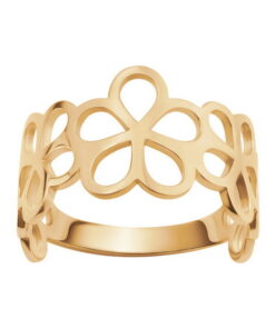 Złoty ażurowy pierścionek ze złota 333
