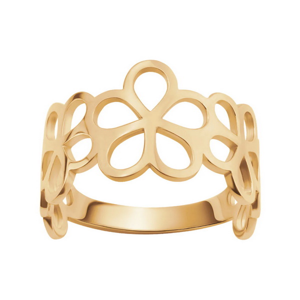 Złoty ażurowy pierścionek ze złota 333