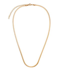 Srebrny pozłacany naszyjnik płaski