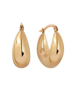 Duże złote kolczyki z żółtego złota próby 333