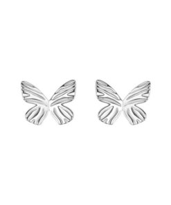 Srebrne kolczyki motylki