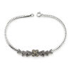 Srebrna bransoletka z markazytami - BDM3237