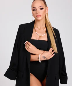 Alternatywny widok Bransoletka srebrna z perłami 8mm - BSN3453