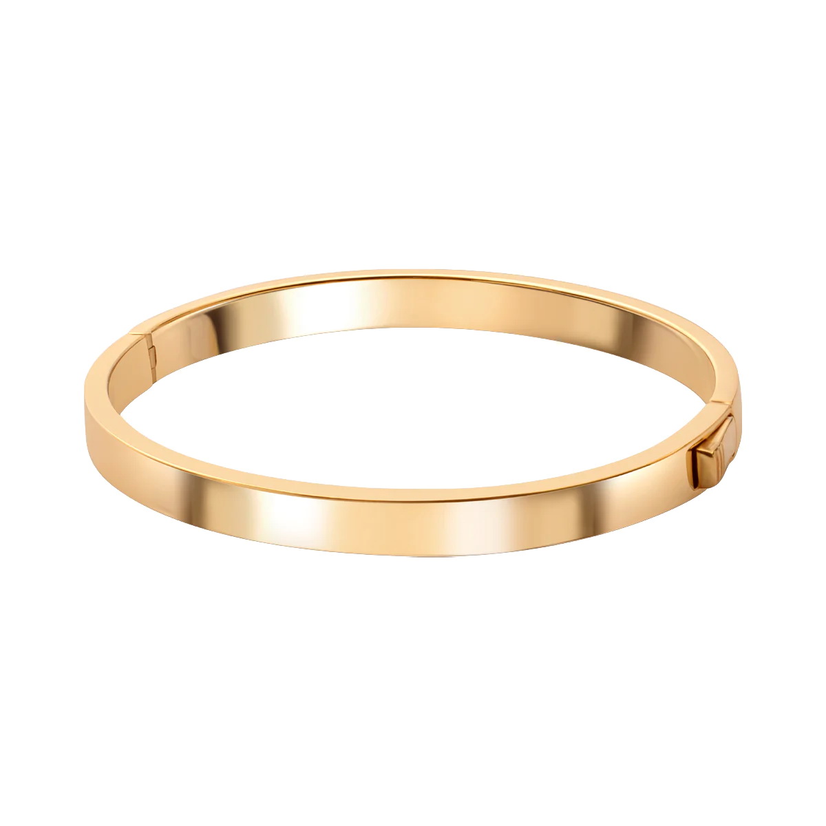 Srebrna pozłacana bransoletka sztywna typu bangle BSC6468Y - Obrázek 2