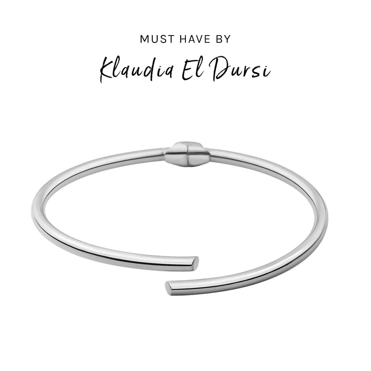 Srebrna bransoletka sztywna bangle - BSC6465 - Obrázek 2