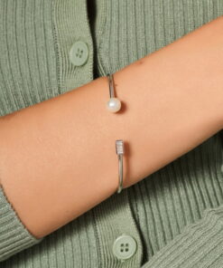 Alternatywny widok Bransoleta z perłą i cyrkoniami - BSN6669