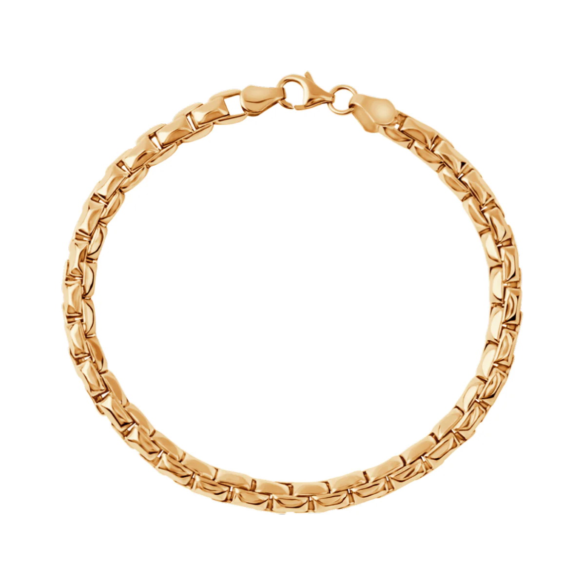 Złota bransoletka łańcuchowa unisex - 333 - BXX6691 - obrazek 5