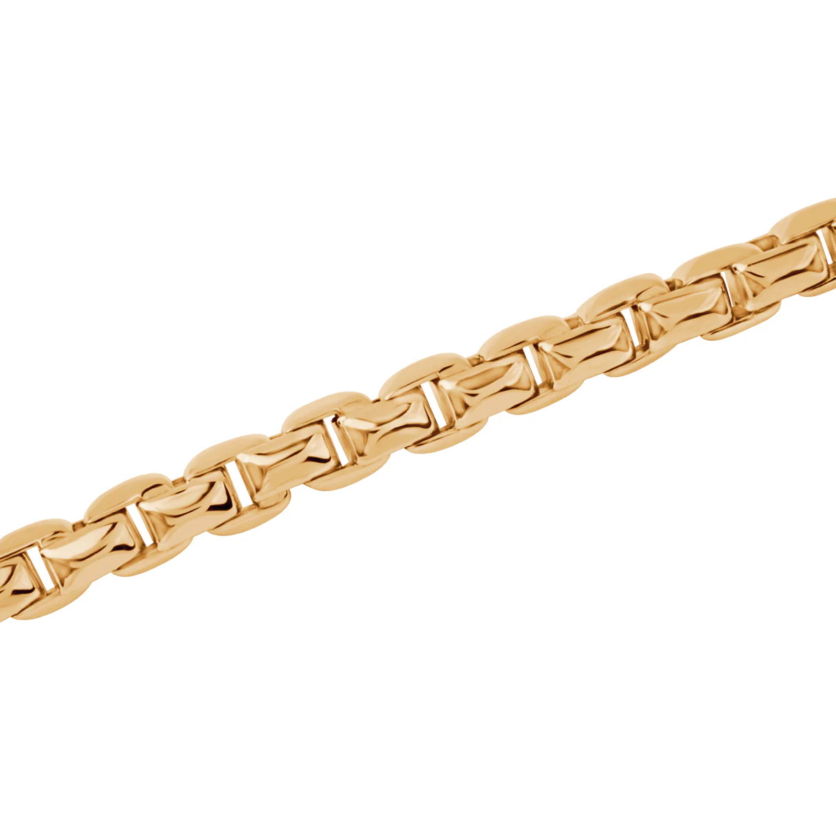 Złota bransoletka łańcuchowa unisex - 333 - BXX6691 - obrazek 3