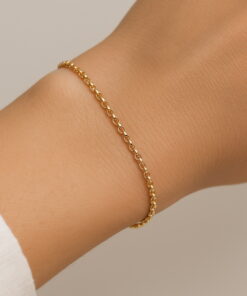 Alternativní pohled na Złota bransoletka - ROLO - 585 - BZX6333