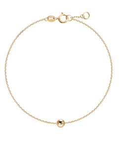 Złota bransoletka z kuleczką - BZX6481