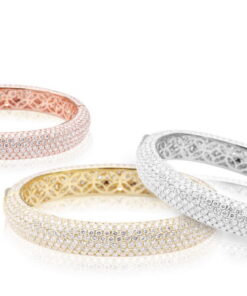 Alternatywny widok Exclusive | Cudowna brylantowa bransoleta typu bangle - DDB0332Y