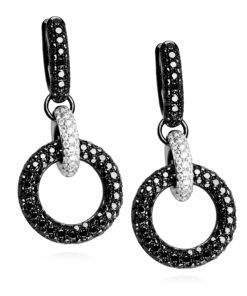 Alternatywny widok Exclusive | kolczyki z czarnego i żółtego złota z diamentami