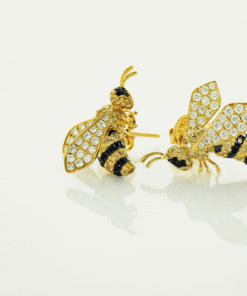 Alternatywny widok Exclusive | kolczyki osy z diamentami w 18k złocie