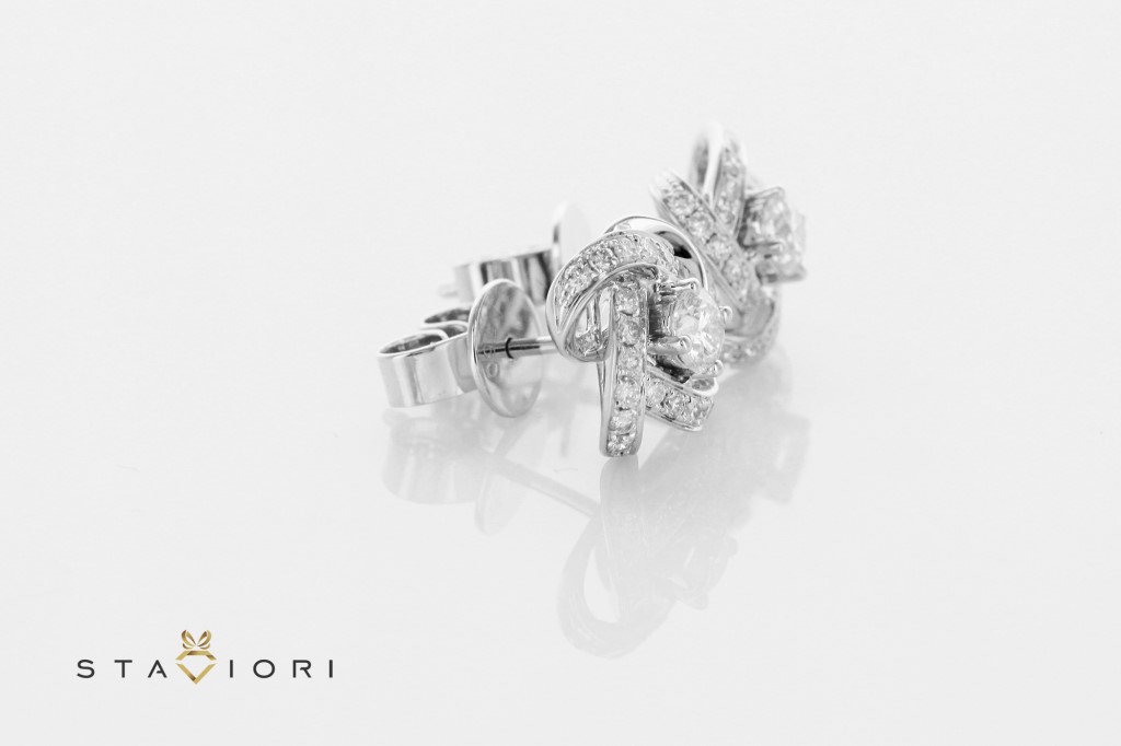 Exclusive | kolczyki z białego złota z diamentami – Bild 10