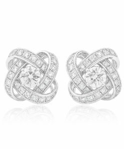 Exclusive | kolczyki z białego złota z diamentami