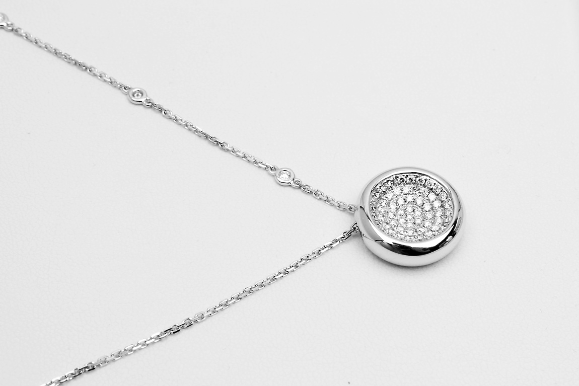 Exclusive | naszyjnik z białego złota 750 z brylantami - obrazek 7