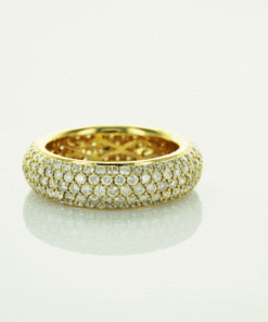 Alternatywny widok Exclusive | pierścionek obrączka z żółtego 18-karatowego złota z brylantami