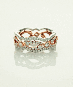 Alternativní pohled na Exclusive | trio pierścionków z diamentami w 18-karatowym złocie w dowolnym kolorze