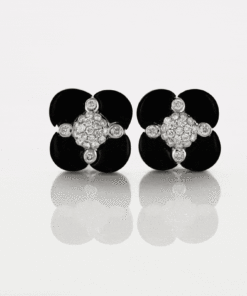 Alternatywny widok Exclusive | kolczyki z diamentami i czarnym agatem