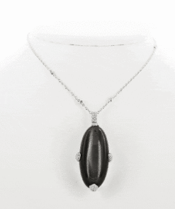 Alternatywny widok Exclusive | Przepiękny wisiorek onyks z brylantami w 18-karatowym złocie