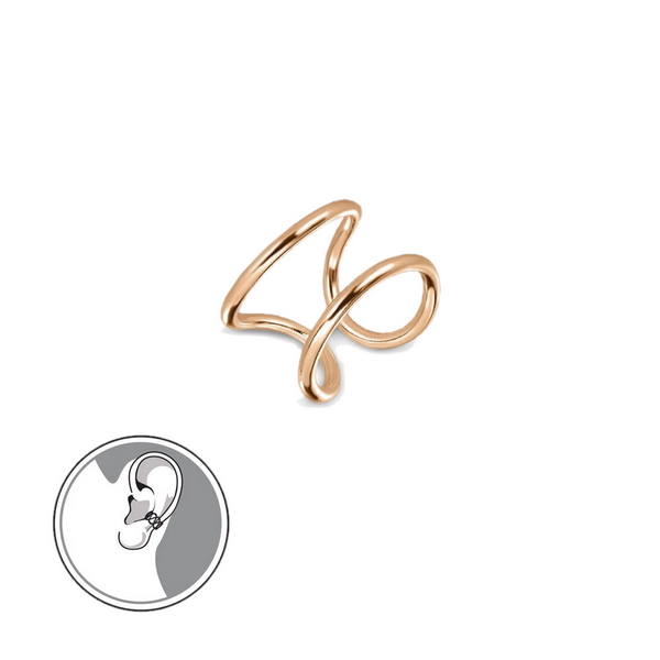 Srebrny mankiet do ucha | 3 kolory - Obrázek 2