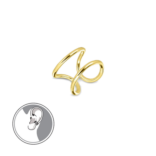 Srebrny mankiet do ucha | 3 kolory - Obrázek 3