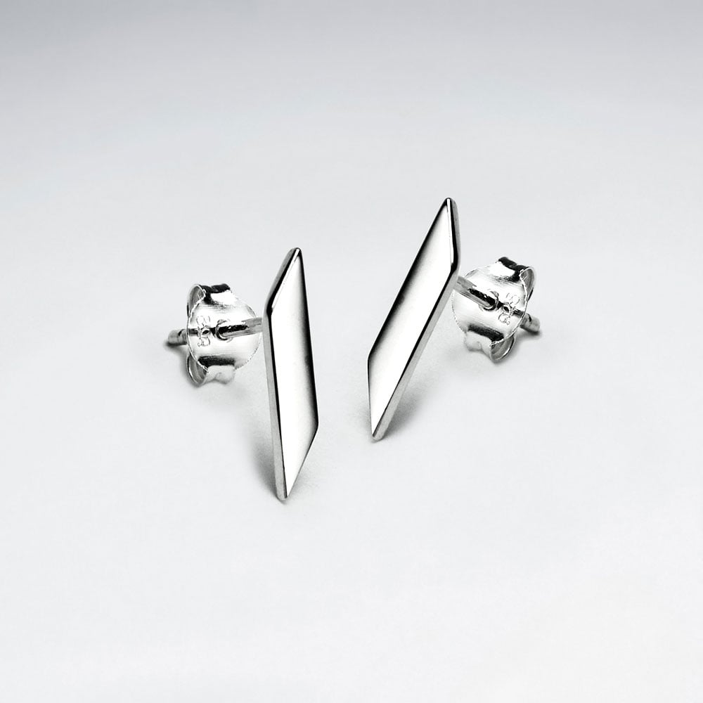 srebrne kolczyki minimalistyczne – Bild 3