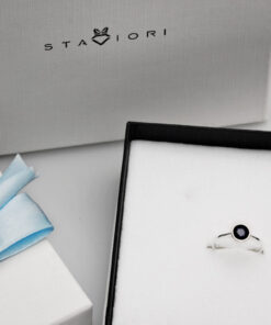 Alternative Ansicht von pierścionek srebrny z naturalnym szafirem