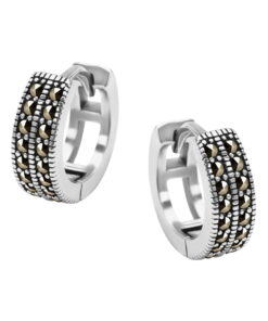 Srebrne kolczyki z markazytami - KDK5783