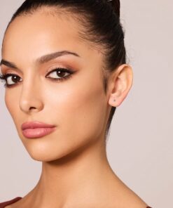 Alternatywny widok Srebrne malutkie czarne kolczyki - KDK6055