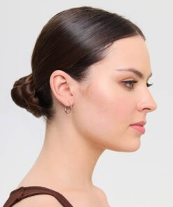 Alternativní pohled na Srebrne kolczyki koła rodowane 18mm