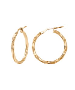 Alternative Ansicht von Srebrne kolczyki koła 32mm | srebro pozłacane