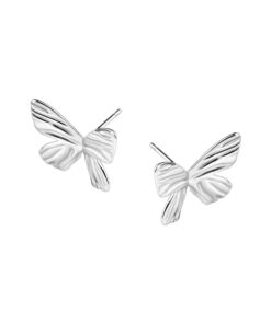 Alternatywny widok Srebrne kolczyki motylki