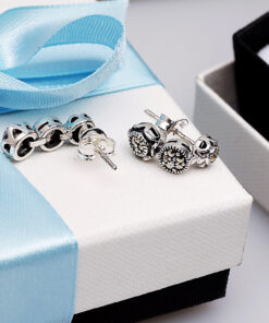 Alternativní pohled na Srebrne stylowe kolczyki z markazytami - KDM2911