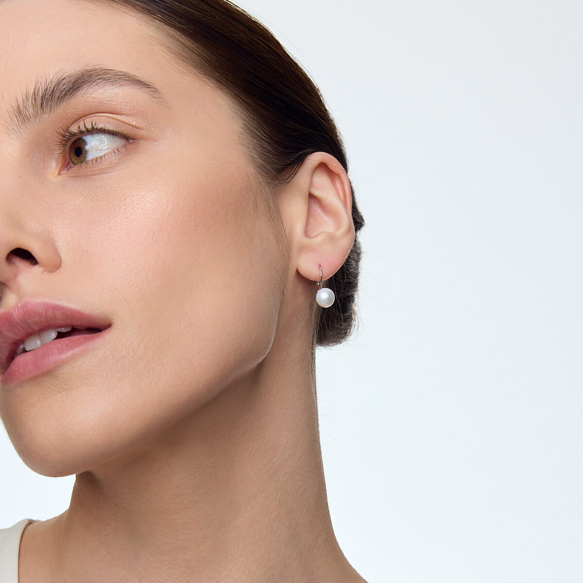 Perły naturalne ze srebrem na biglu - 8mm - KDN5756 - Obrázek 2