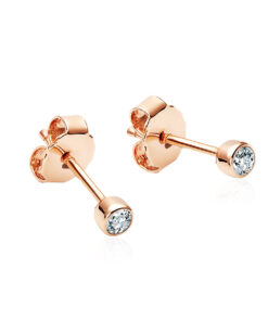 Alternativní pohled na Staviori Must Have | piękne małe kolczyki z różowego złota z brylantem
