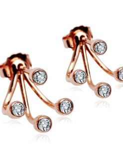 Alternativní pohled na Staviori Must Have | niezwykłe kolczyki dwu częściowe z brylantami w różowym złocie