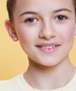 Alternatywny widok Srebrne kolczyki baletnica i korona - KSE6208