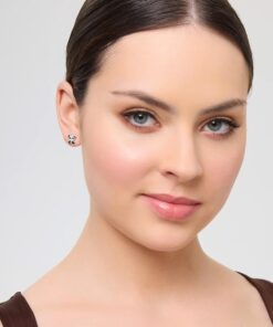 Alternativní pohled na Srebrne kolczyki PANDA dziecięce słodkie z emalią