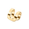 Srebrny złocony mankiet do ucha - KSM6386Y