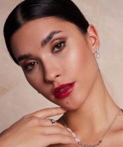 Alternatywny widok kolczyki srebrne z perłą i cyrkoniami - KSN6440