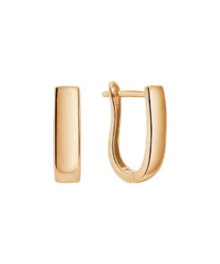 Złote kolczyki typu huggie próby 333