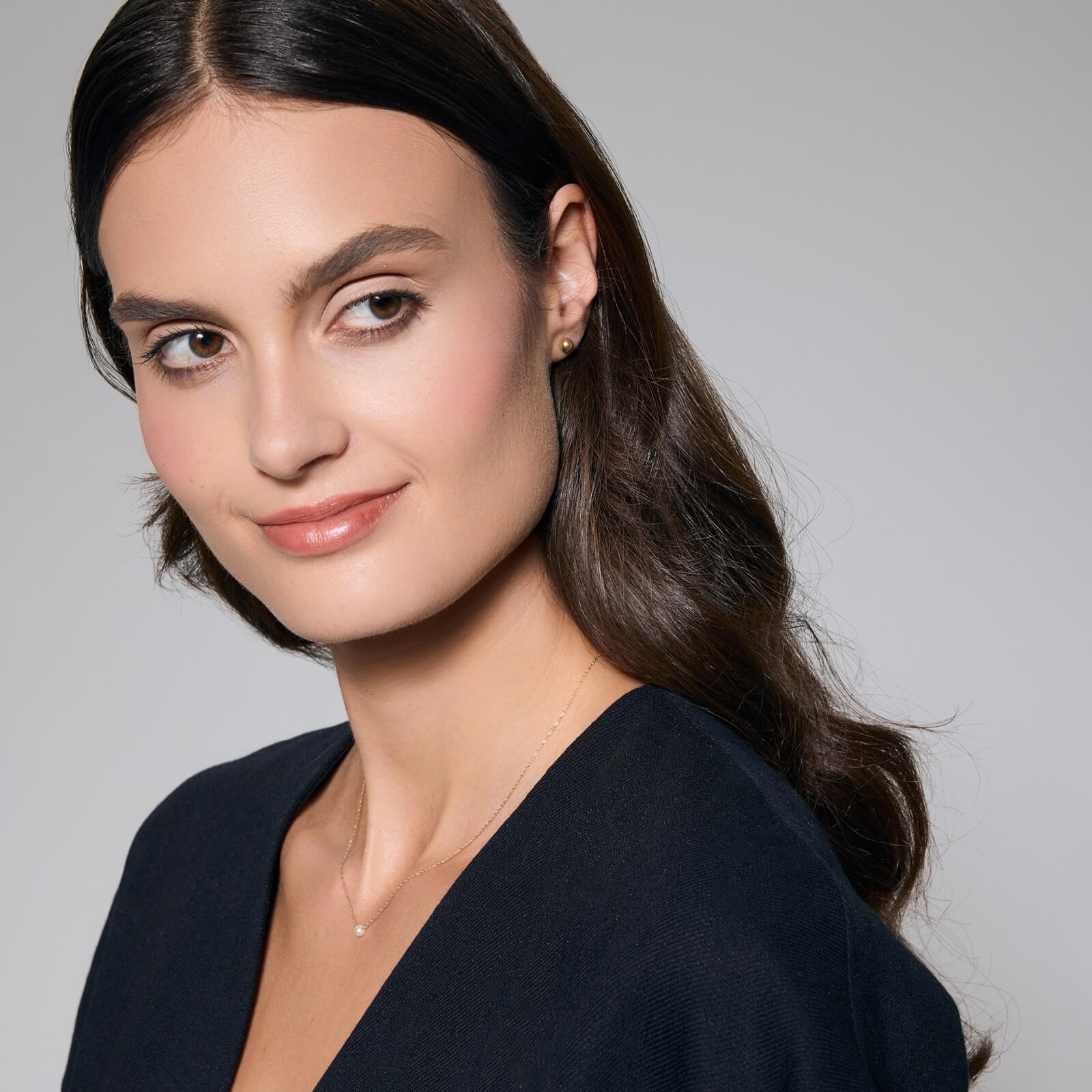 Złote kolczyki kuleczki 5mm - Image 3