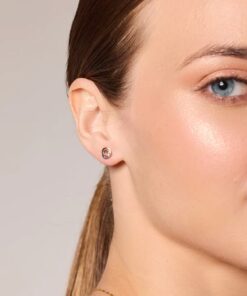 Alternative Ansicht von Kolczyki żółte i białe złoto + diamenty